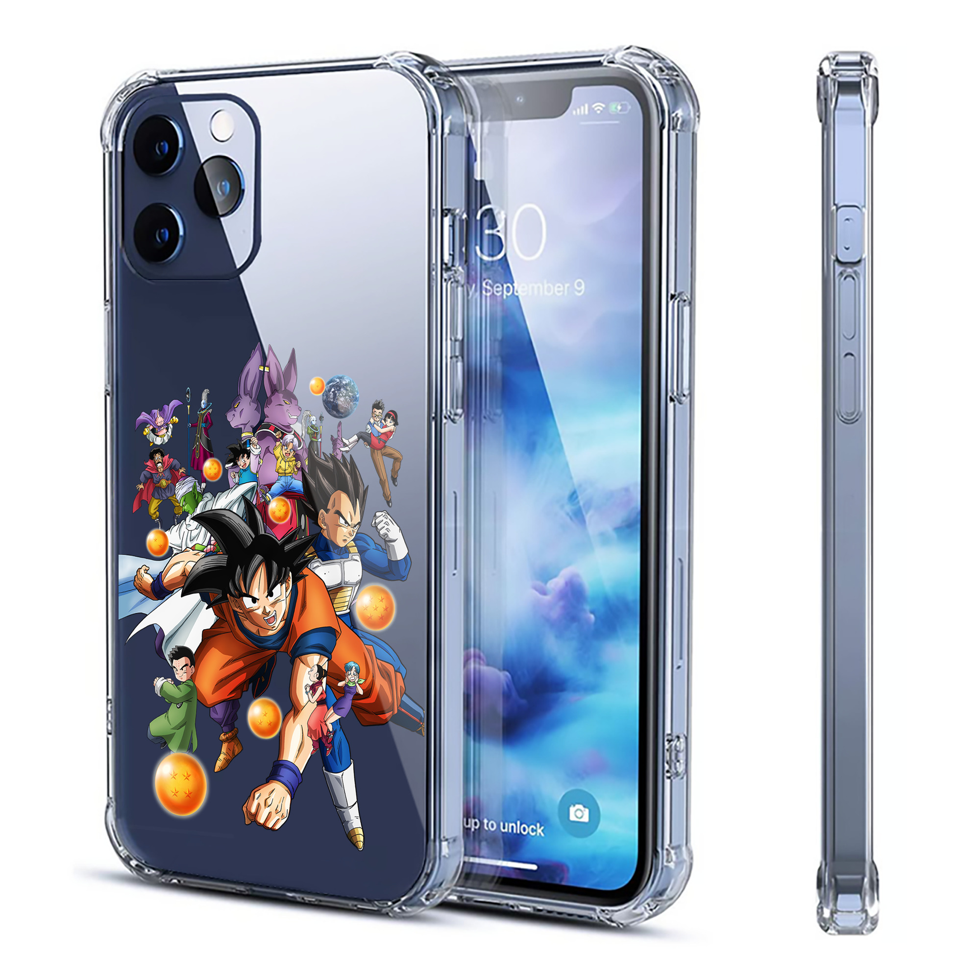 （画像用） ドラゴンボール DRAGON BALL 【iPhone 12シリーズ対応】透明スマホケース（クリアソフトケース）